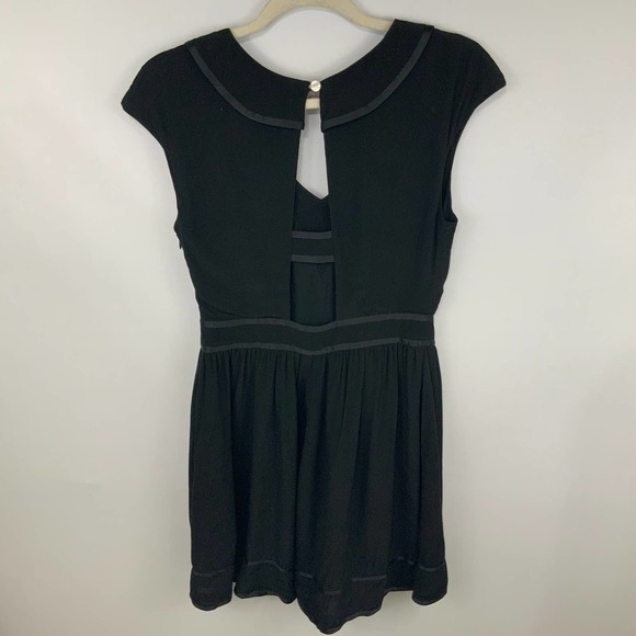 Anthropologie Elevenses Lexa Ruffle Romper Size 4 - Picture 4 of 9